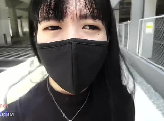 FC2PPV-3380832 검은 색 긴 직선 복종 거유 소녀가 거리에 노출되어 격렬하게 cumming